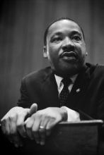 Portrait des Brgerrechtlers Martin Luther King.