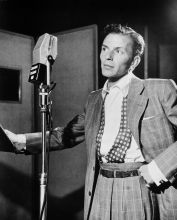 Frank Sinatra im Tonstudio.